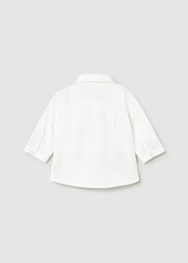 Camisa m/comp. laço - mayoral - New Born menino - SS26-1101