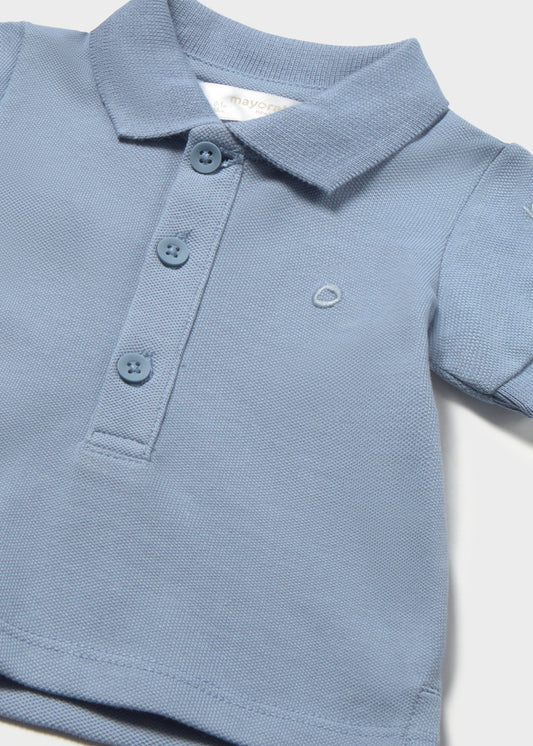 Polo m/curta granito - mayoral - New Born menino - SS26-1102