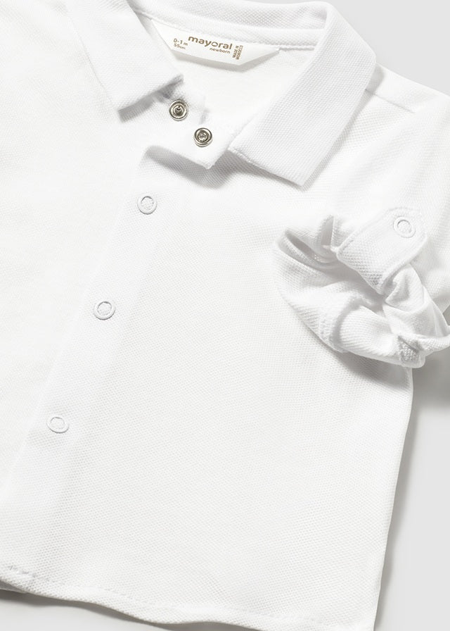 Camisa gola - mayoral - New Born menino - SS26-1103