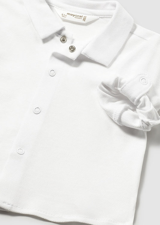 Camisa gola - mayoral - New Born menino - SS26-1103