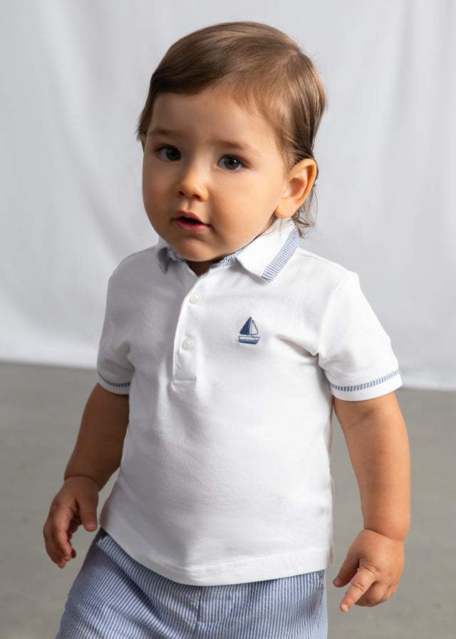 Polo m/curta combinado - mayoral - Baby menino - SS26-1107