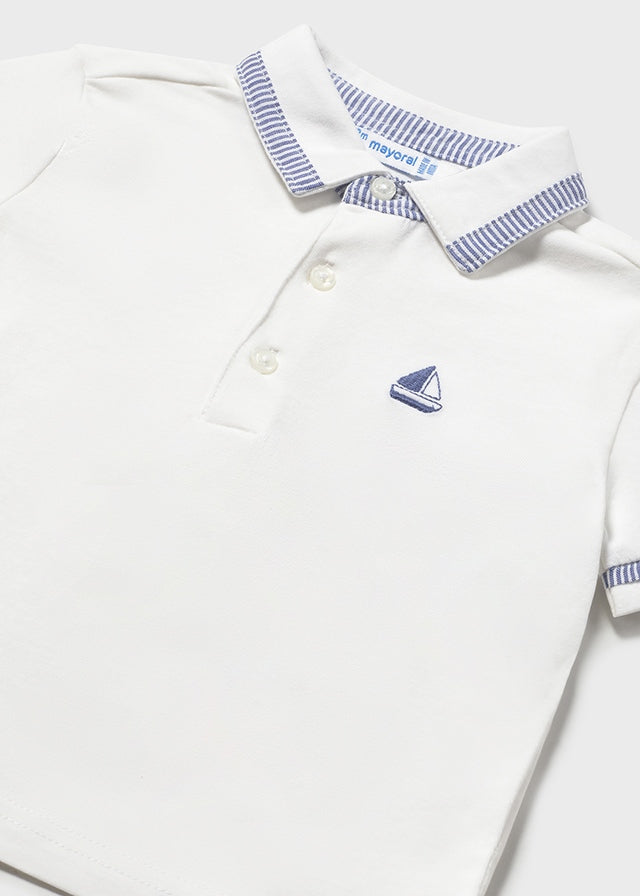 Polo m/curta combinado - mayoral - Baby menino - SS26-1107