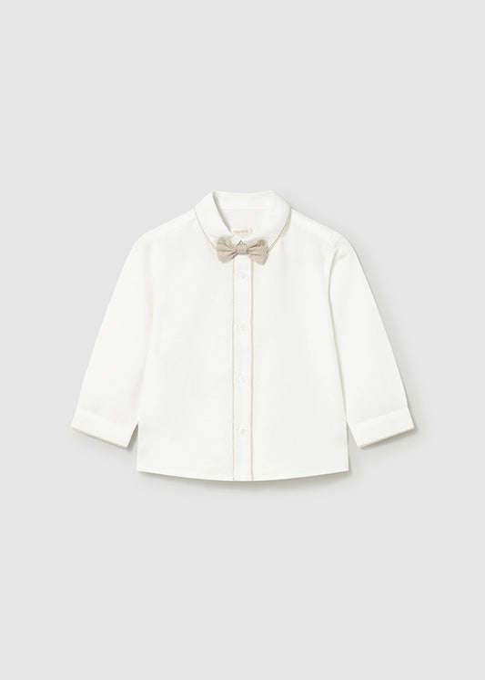 Camisa m/comp. clássica laço - mayoral - Baby menino - SS26-1115