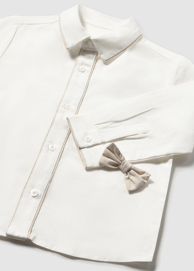 Camisa m/comp. clássica laço - mayoral - Baby menino - SS26-1115