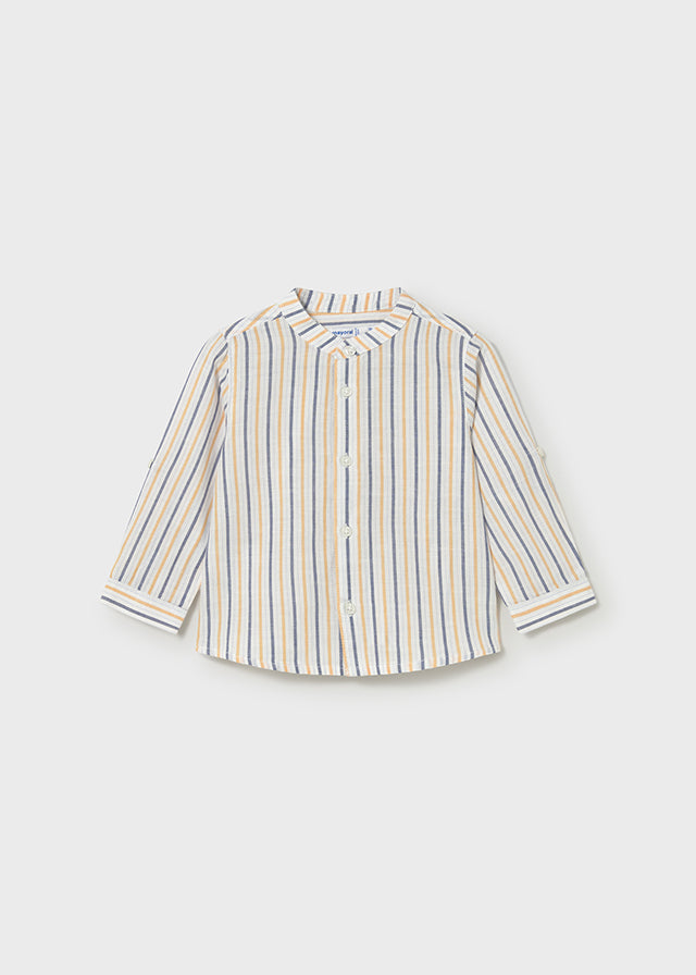 Camisa m/comp. linho gola pad - mayoral - Baby menino - SS26-1116