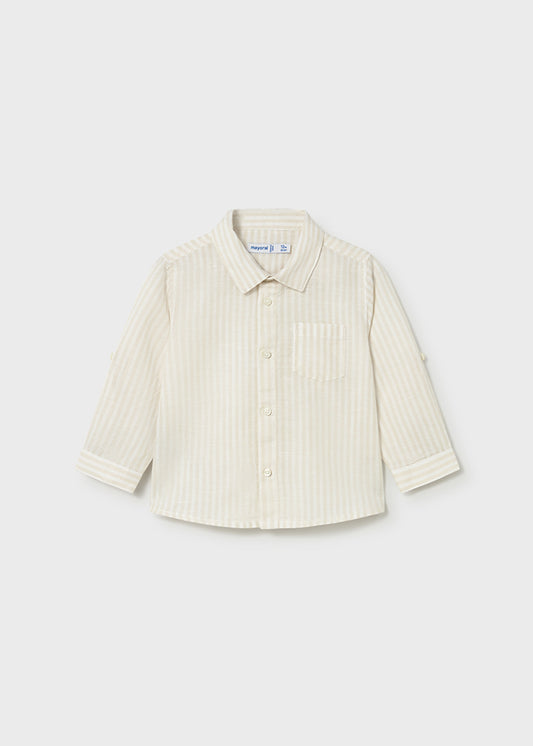 Camisa m/comp.linho - mayoral - Baby menino - SS26-1118