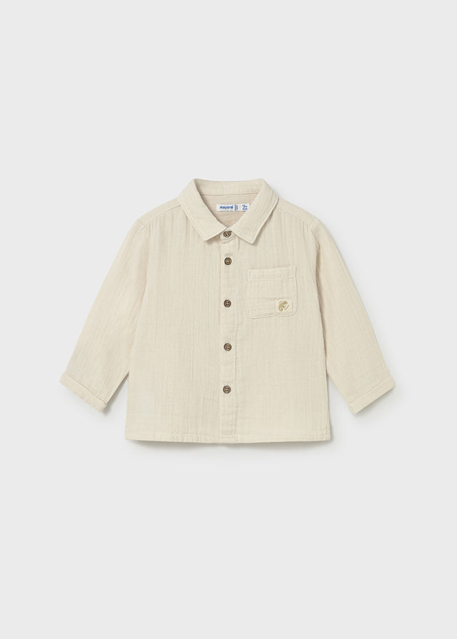 Camisa m/comp. bambula - mayoral - Baby menino - SS26-1119