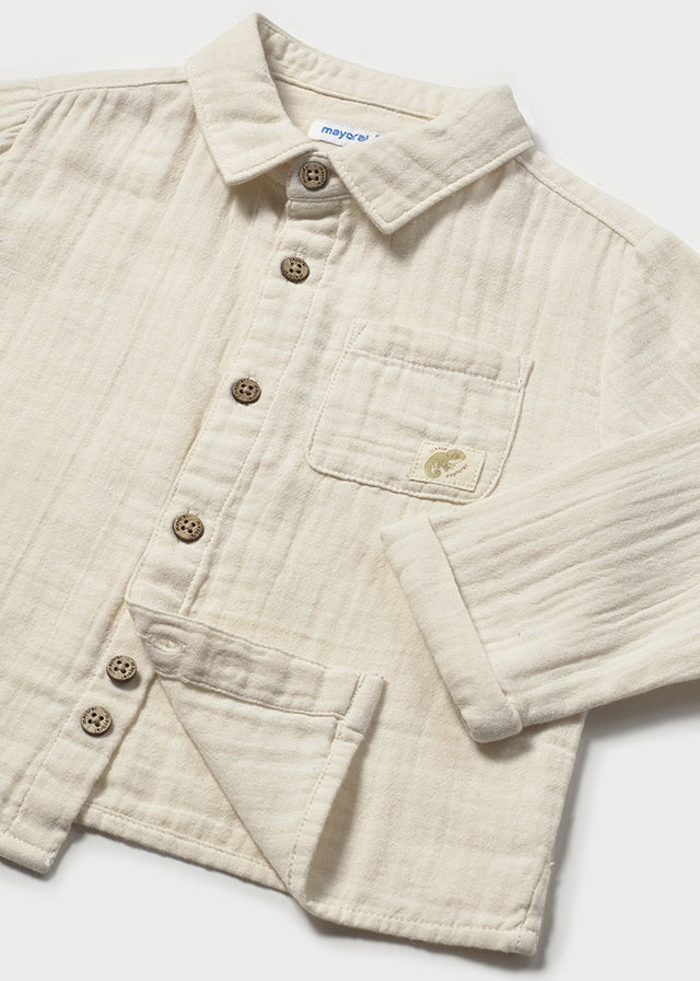 Camisa m/comp. bambula - mayoral - Baby menino - SS26-1119