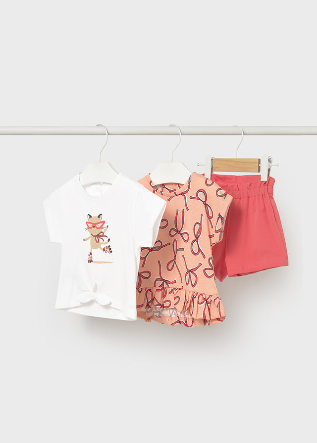 Conj.short 3 peças - mayoral - Baby menina - SS26-1206