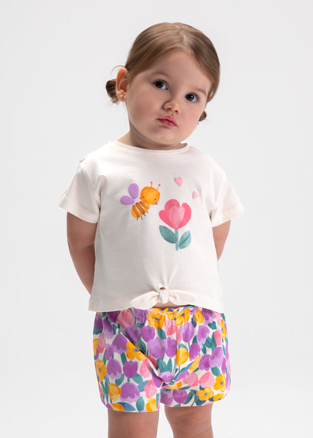 Conj.short 3 peças - mayoral - Baby menina - SS26-1206