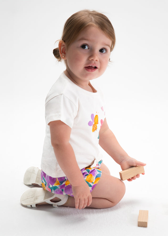 Conj.short 3 peças - mayoral - Baby menina - SS26-1206