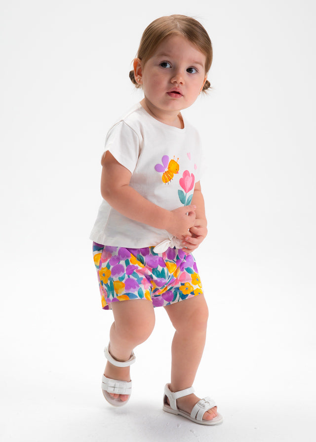 Conj.short 3 peças - mayoral - Baby menina - SS26-1206