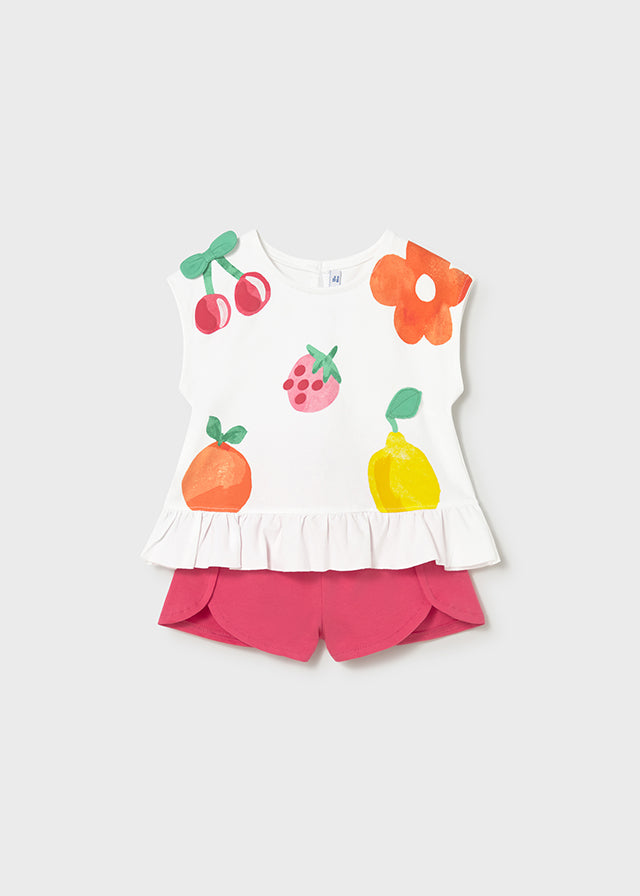 Conj. short gráfica - mayoral - Baby menina - SS26-1209
