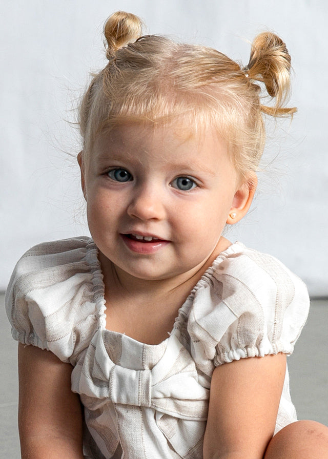 Conj.bermuda riscas - mayoral - Baby menina - SS26-1211