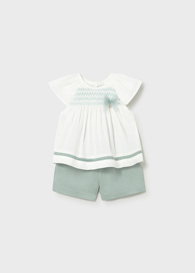 Conj. bermuda - mayoral - Baby menina - SS26-1212