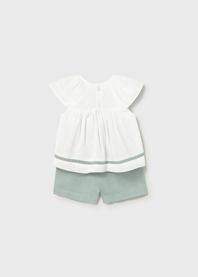 Conj. bermuda - mayoral - Baby menina - SS26-1212