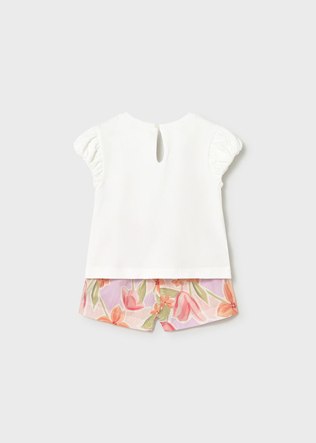 Conj.bermuda estampada - mayoral - Baby menina - SS26-1213