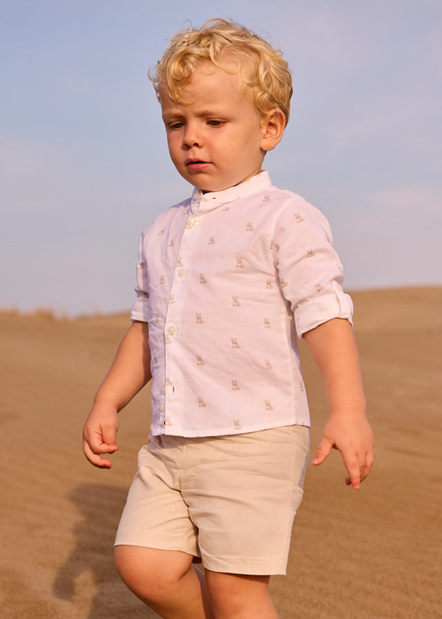 Calção linho suiting - mayoral - Baby menino - SS26-1215