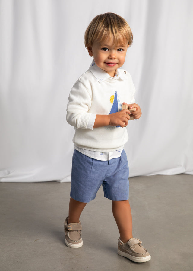 Calção linho suiting - mayoral - Baby menino - SS26-1215