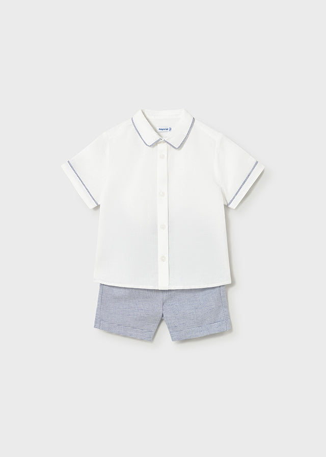 Conj. bermuda linho suiting. - mayoral - Baby menino - SS26-1225