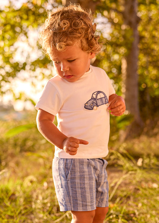 Conj. bermuda linho/t´shirt A - mayoral - Baby menino - SS26-1227