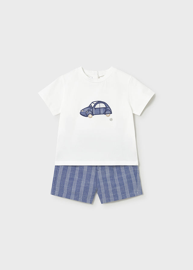 Conj. bermuda linho/t´shirt A - mayoral - Baby menino - SS26-1227