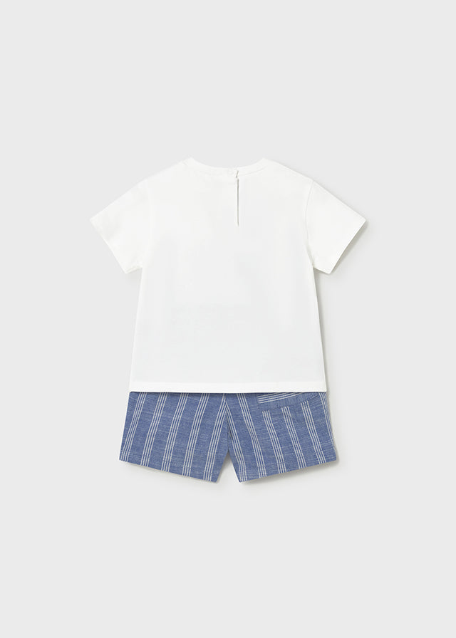 Conj. bermuda linho/t´shirt A - mayoral - Baby menino - SS26-1227