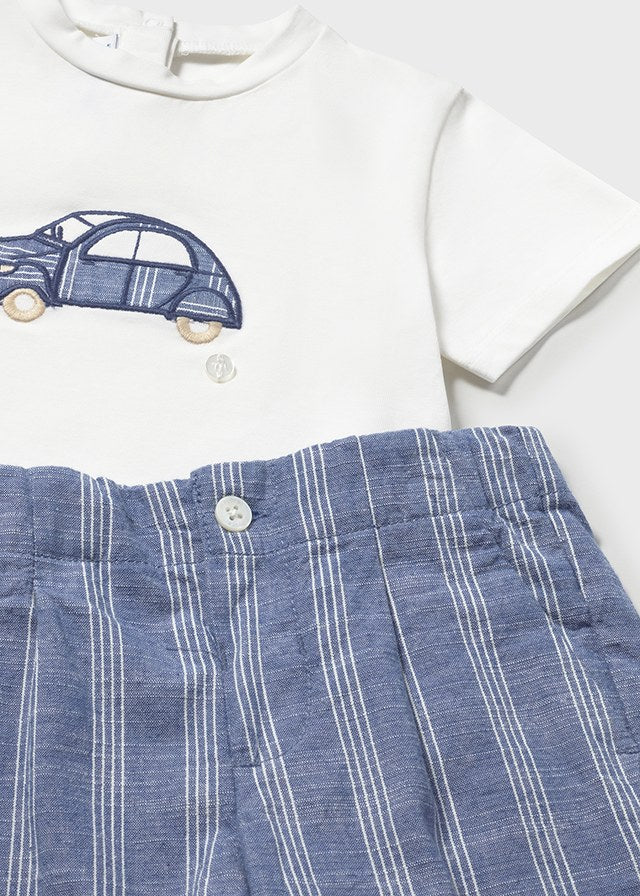 Conj. bermuda linho/t´shirt A - mayoral - Baby menino - SS26-1227