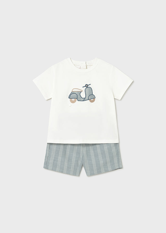 Conj. bermuda linho/t´shirt A - mayoral - Baby menino - SS26-1227