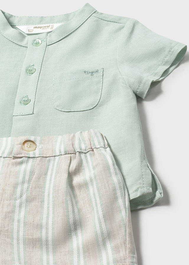 Conj. calção - mayoral - New Born menino - SS26-1270