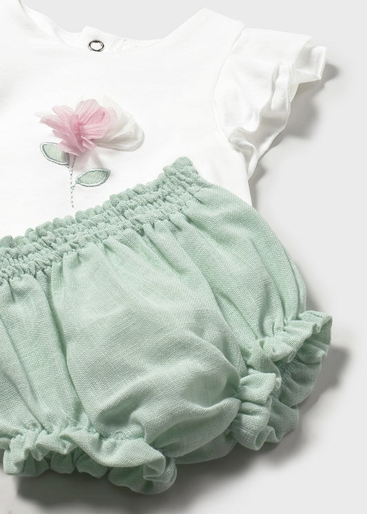 Conj. calção - mayoral - New Born menina - SS26-1289