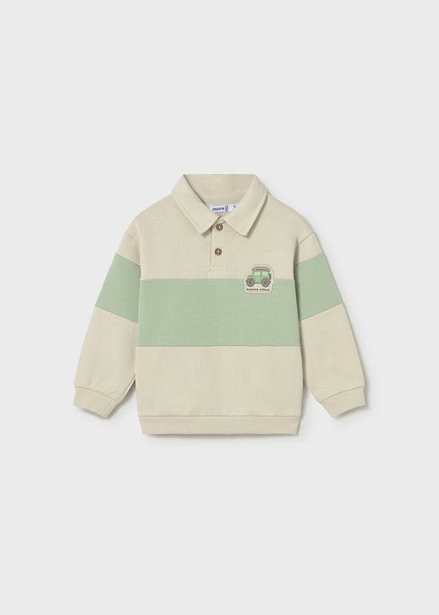 Sweat gola tipo polo - mayoral - Baby menino - SS26-1401