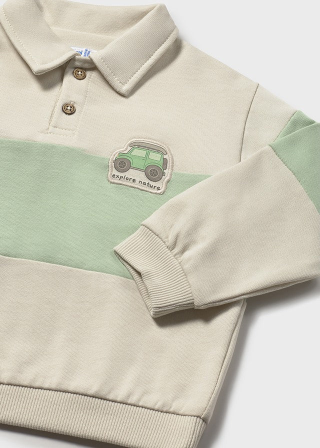 Sweat gola tipo polo - mayoral - Baby menino - SS26-1401