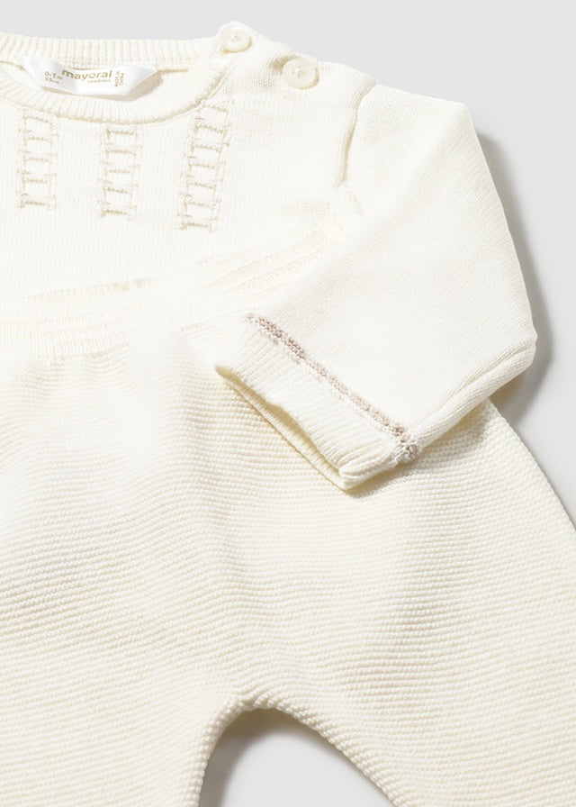 Conj.polaina tricot - mayoral - New Born menino - SS26-1502