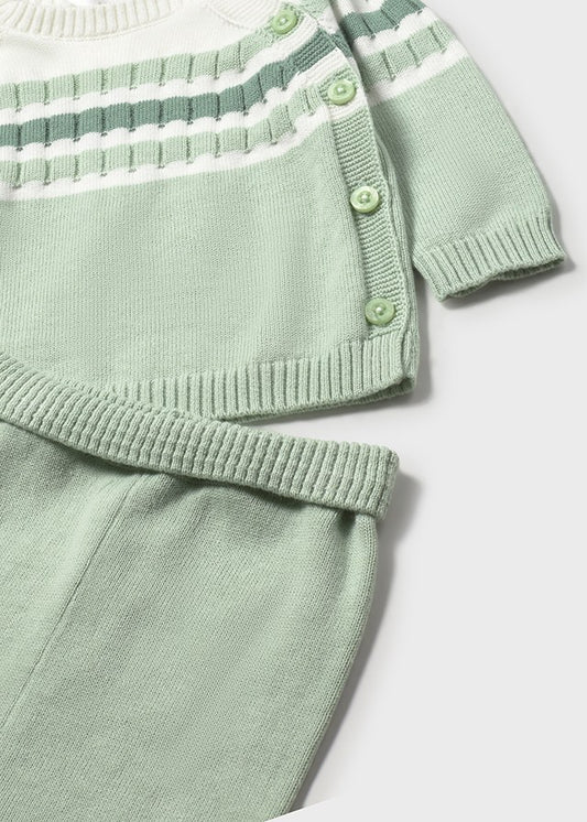 Conj. calça tricot - mayoral - New Born menino - SS26-1505