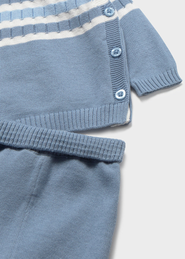 Conj. calça tricot - mayoral - New Born menino - SS26-1505