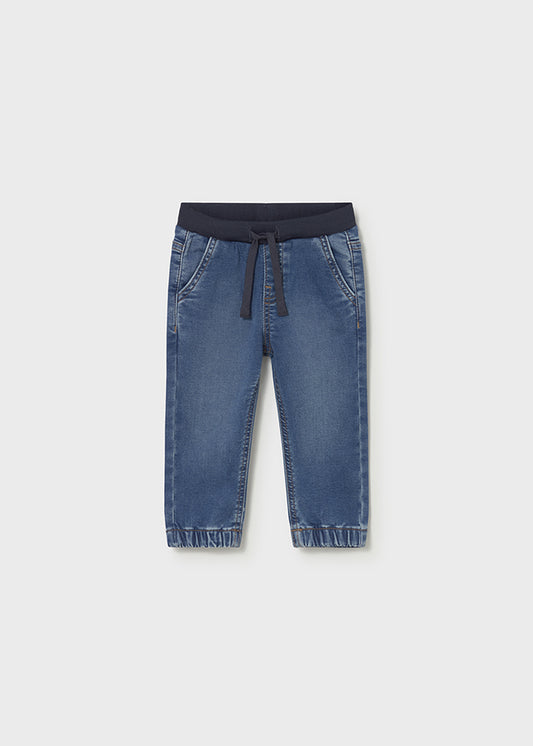 Calça soft denim jogger - mayoral - Baby menino - SS26-1520