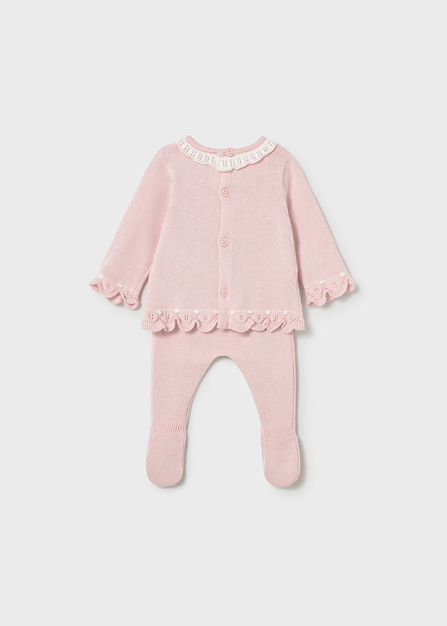 Conj.polaina tricot - mayoral - New Born menina - SS26-1594