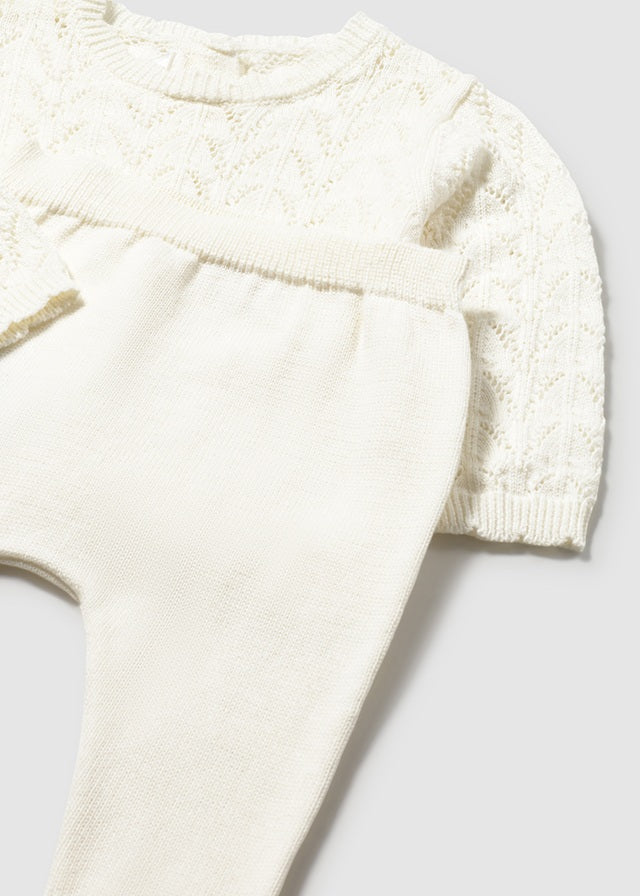 Conj.polaina tricot - mayoral - New Born menina - SS26-1594