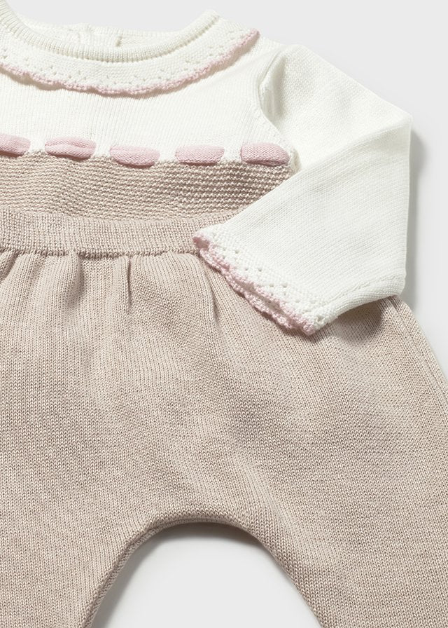 Conj.polaina tricot - mayoral - New Born menina - SS26-1594
