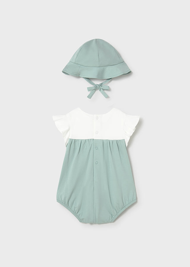 Conj. Babygrow chapéu - mayoral - New Born menina - SS26-1602
