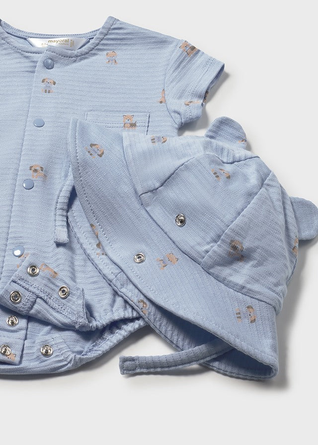 Babygrow / chapéu - mayoral - New Born menino - SS26-1606