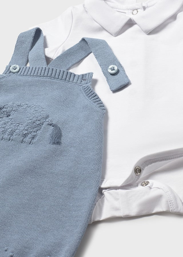 Conj. jardineira body - mayoral - New Born menino - SS26-1609