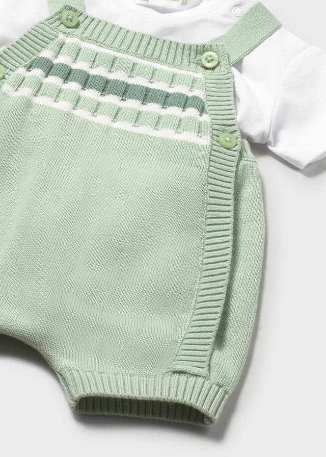 Conj. jardineira / camisa - mayoral - New Born menino - SS26-1610