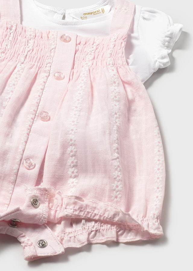 Conj. saia de peito - mayoral - New Born menina - SS26-1638