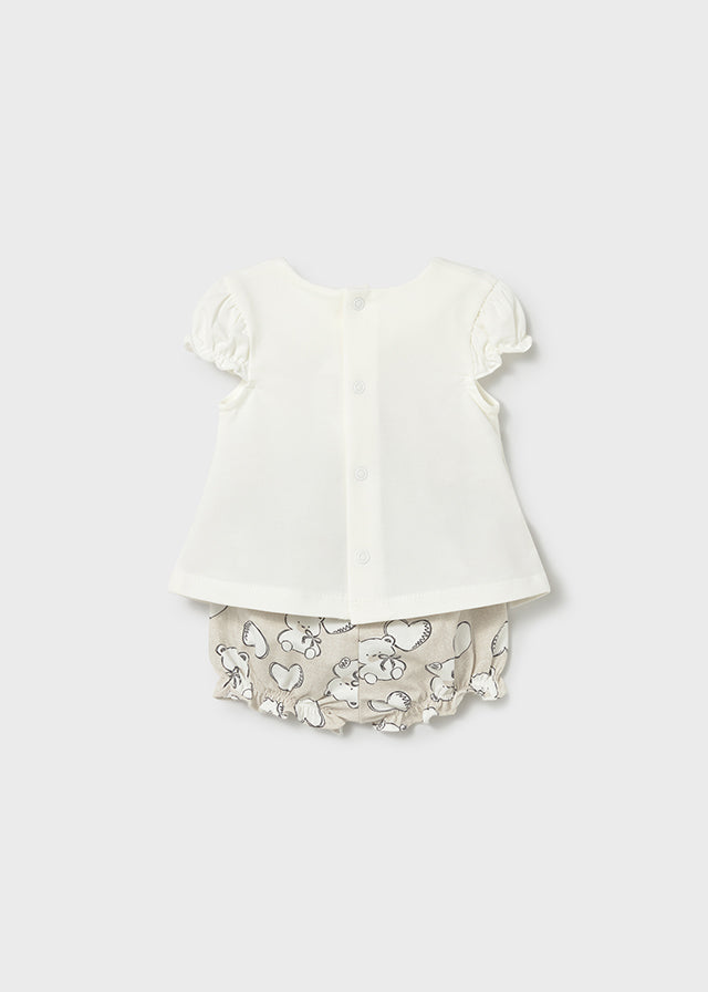 Conj. calção 4 peças - mayoral - New Born menina - SS26-1642