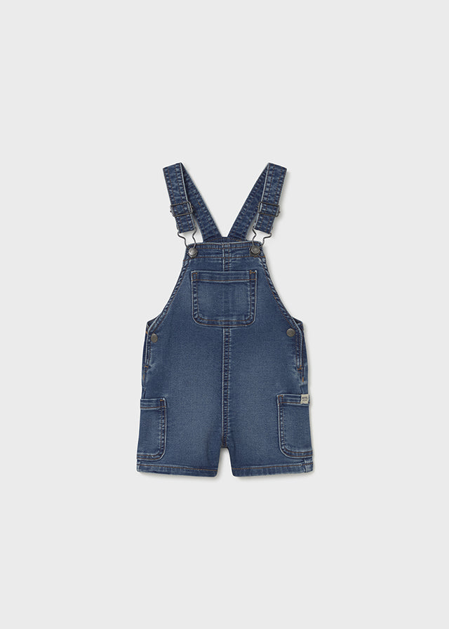 Jardineira calção soft denim - mayoral - Baby menino - SS26-1659