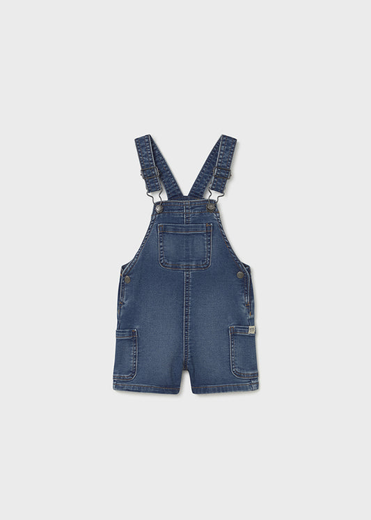 Jardineira calção soft denim - mayoral - Baby menino - SS26-1659