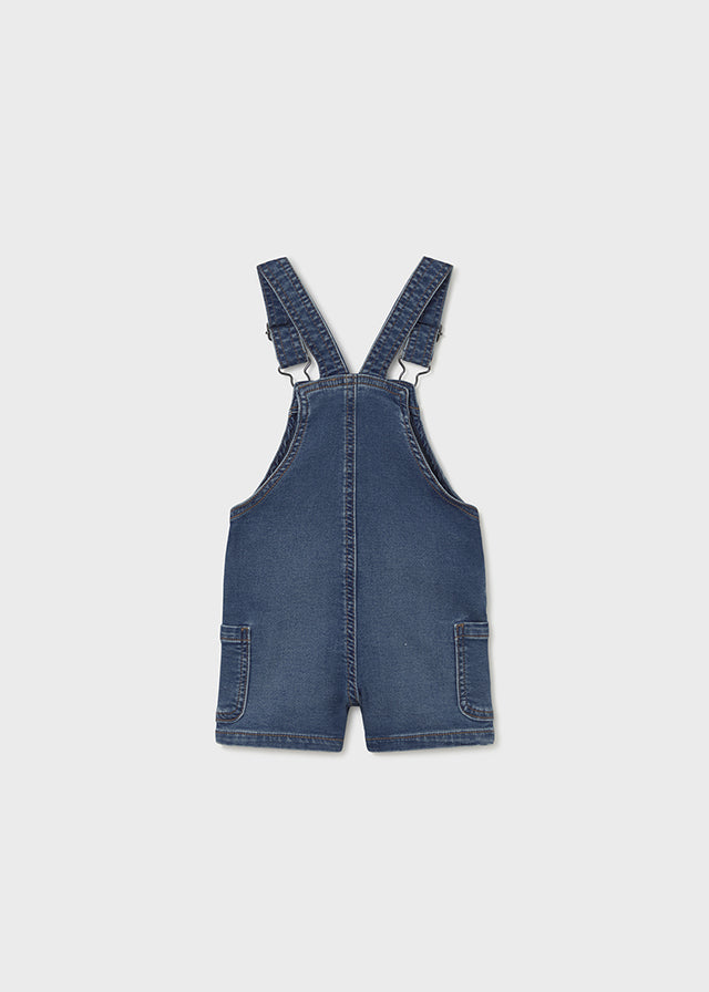 Jardineira calção soft denim - mayoral - Baby menino - SS26-1659