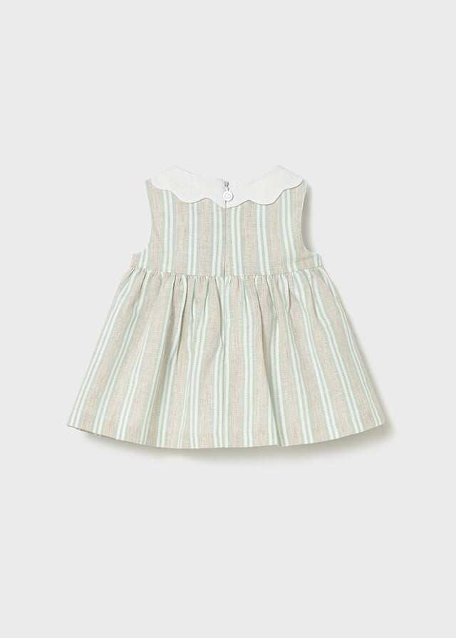 Vestido riscas linho - mayoral - New Born menina - SS26-1801